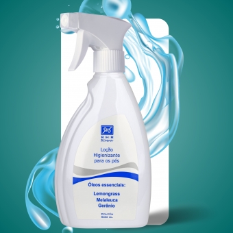 Loção Higienizante para Pés e Mãos 500ml - Com Válvula