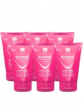 Kit 6 Unidades Creme Hidratante Nutritivo - Maxiderm 100gr