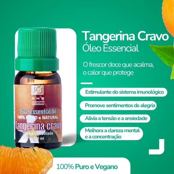 Óleo Essencial Tangerina Cravo 10ml