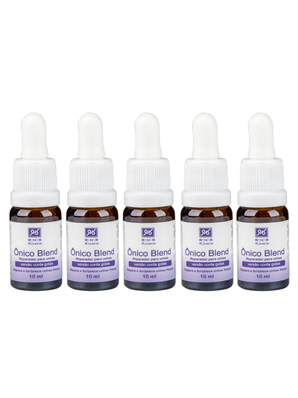 Kit 5 - Fortalecedores de unha - Ônico Blend 10ml Conta Gotas