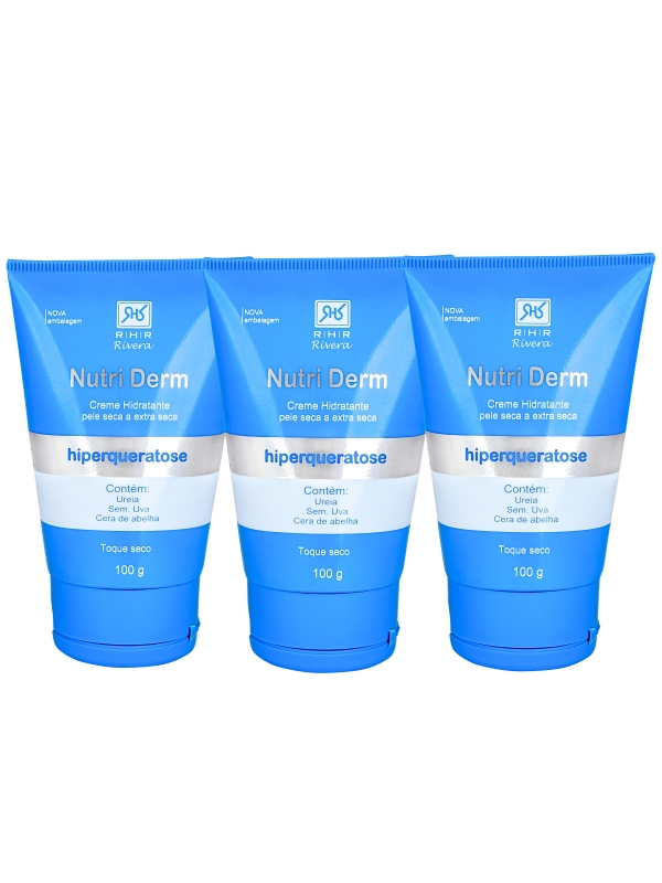 kit 3 Cremes Hidratantes com Ureia - Nutri Derm 100gr
