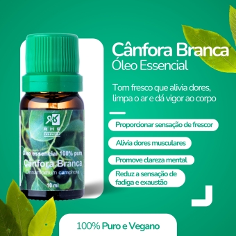 Óleo Essencial de Cânfora Branca 10ml
