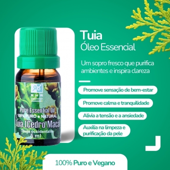 Óleo Essencial De Tuia (cedro Maça) 5ml